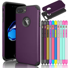 Load image into Gallery viewer, Luxury Shockproof Rugged Rubber Hard Phone Case iPhone