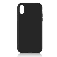 Load image into Gallery viewer, Luxury Black Matte Phone Case For iPhone Silicone Capa