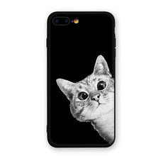 Load image into Gallery viewer, Luxury Black Matte Phone Case For iPhone Silicone Capa