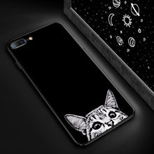 Load image into Gallery viewer, Luxury Black Matte Phone Case For iPhone Silicone Capa