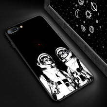 Load image into Gallery viewer, Luxury Black Matte Phone Case For iPhone Silicone Capa