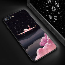 Load image into Gallery viewer, Luxury Black Matte Phone Case For iPhone Silicone Capa