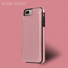 Load image into Gallery viewer, Luxury Wallet Cover Fundas Soft Silicone Case iPhone