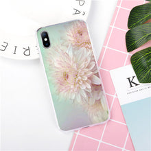 Load image into Gallery viewer, Vintage Rose Flower Silicone Phone Case iPhone