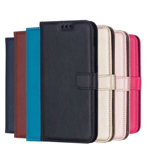 Leather Flip Wallet Case Sony